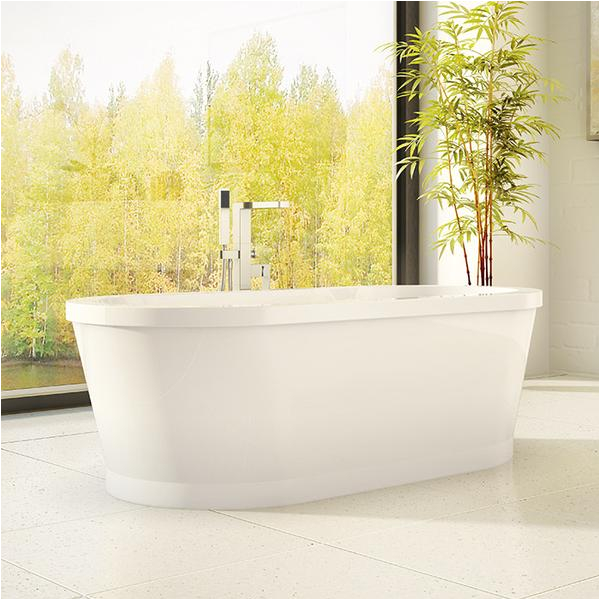 Porcelain Alcove Bathtubs Alcove Bathtub Eidel Freestanding – Canaroma Bath & Tile