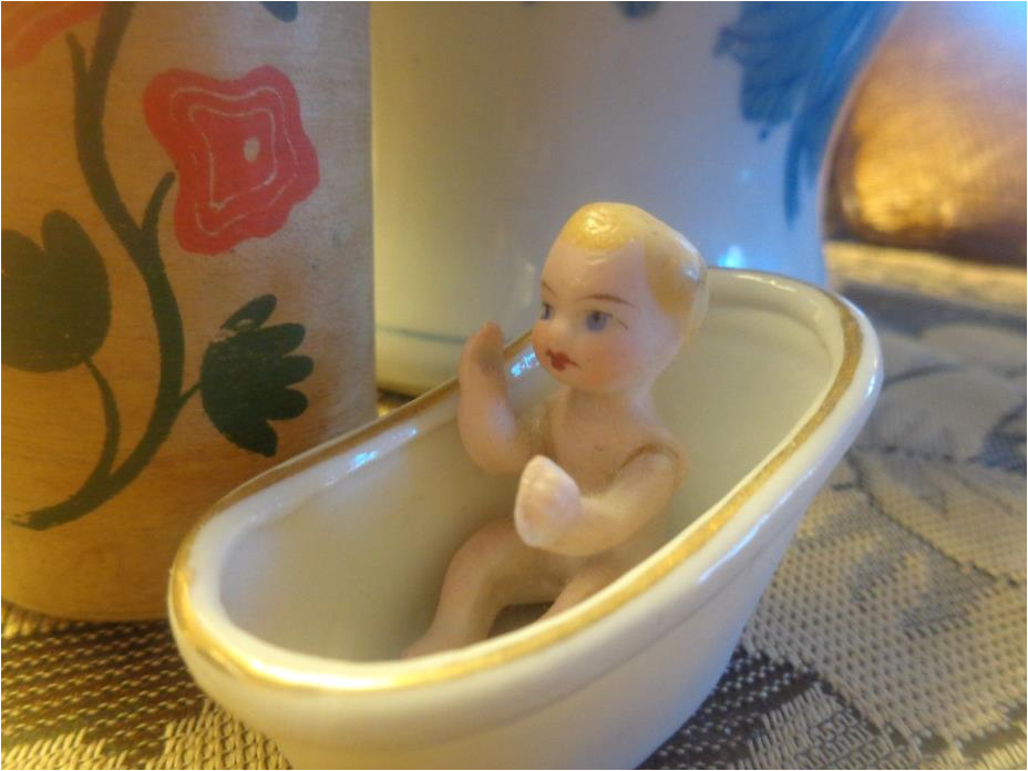 antique baby tub