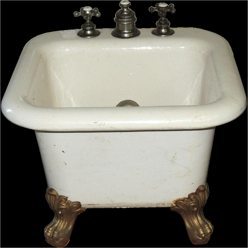 victorian cast iron porcelain foot bath
