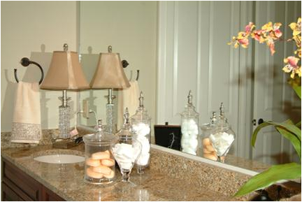 table lamps on countertops