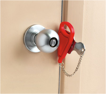 Portable Bathroom Lock Addalock Temporary and Portable Door Lock Lets You Lock