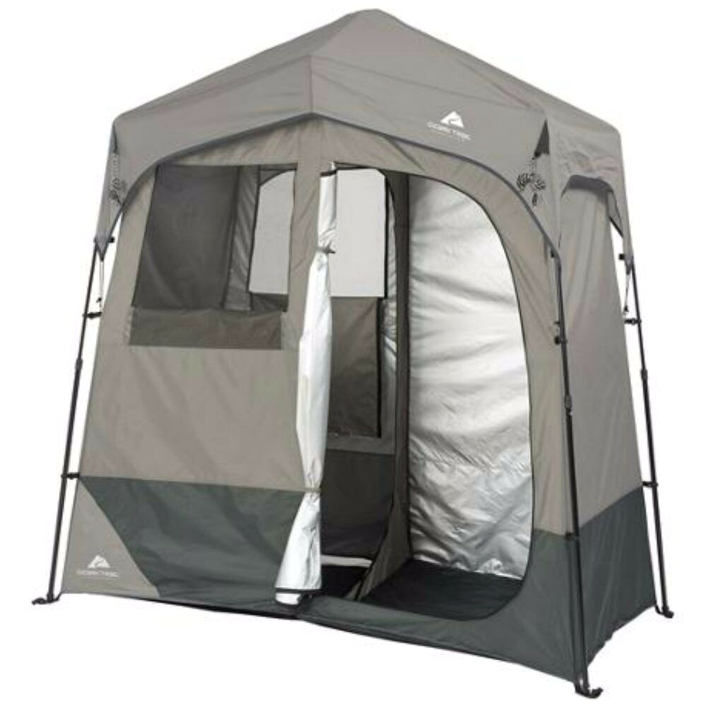 Portable Bathroom Tent Shower Tents for Camping 2 Room Double Porta Potty Tent