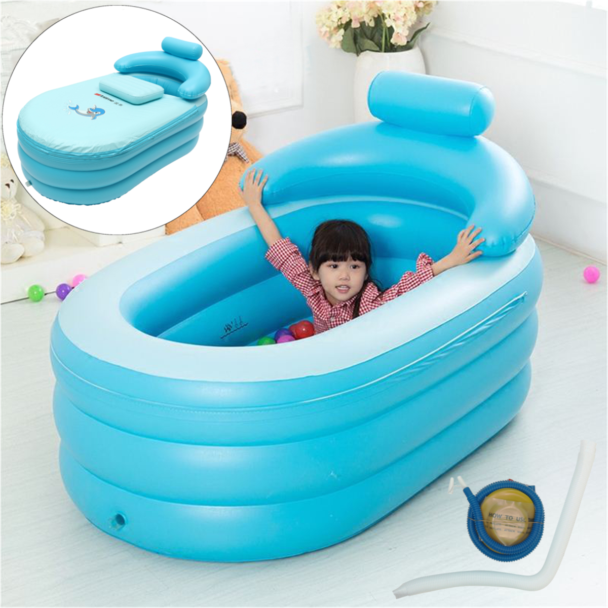 Portable Bathtub Ebay Portable Adult Child Bath Tub Pvc Portable Spa Warm