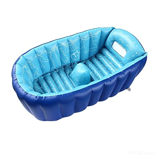 d and f portable inflatable baby bath kids bathtub thickening folding washbowl children tub baby swimming pool b07d7566jt swimming pools