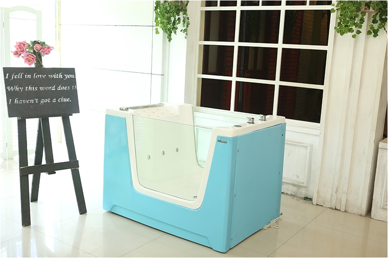 Portable large acrylic pet dog bathtub