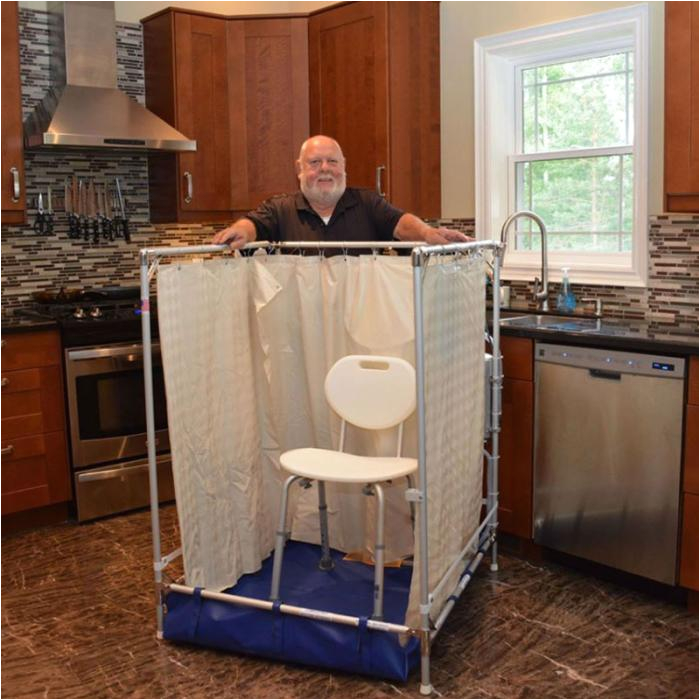 Portable Bathtub for Seniors Indoor Portable Showers for Wheelchair Access Temporary