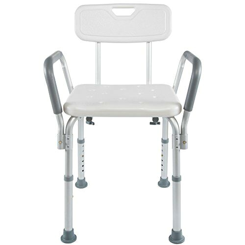 Portable Bathtub for Seniors Shower Chair Bath Seat with Arms Back Portable for Seniors
