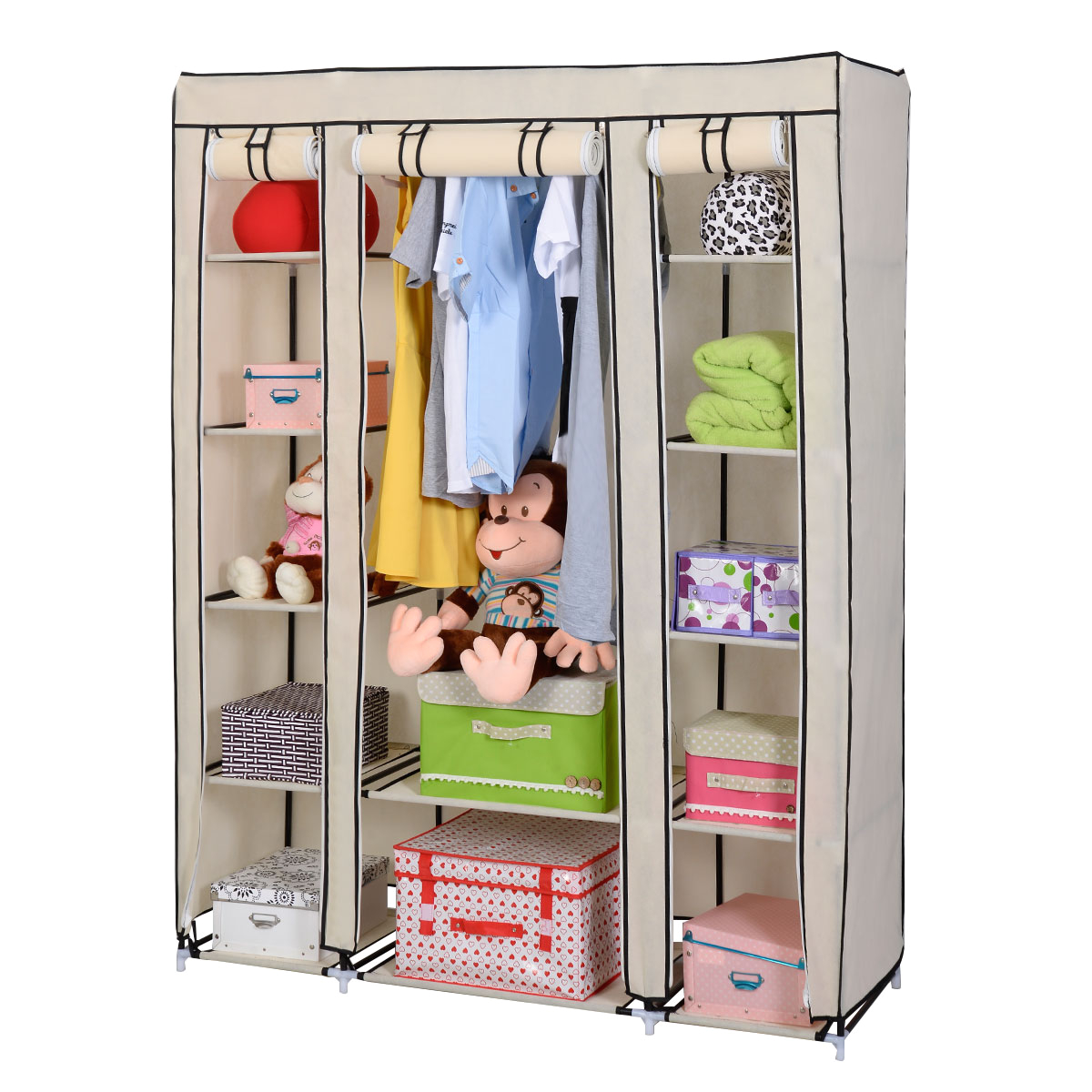organize your clothes with great portable closets