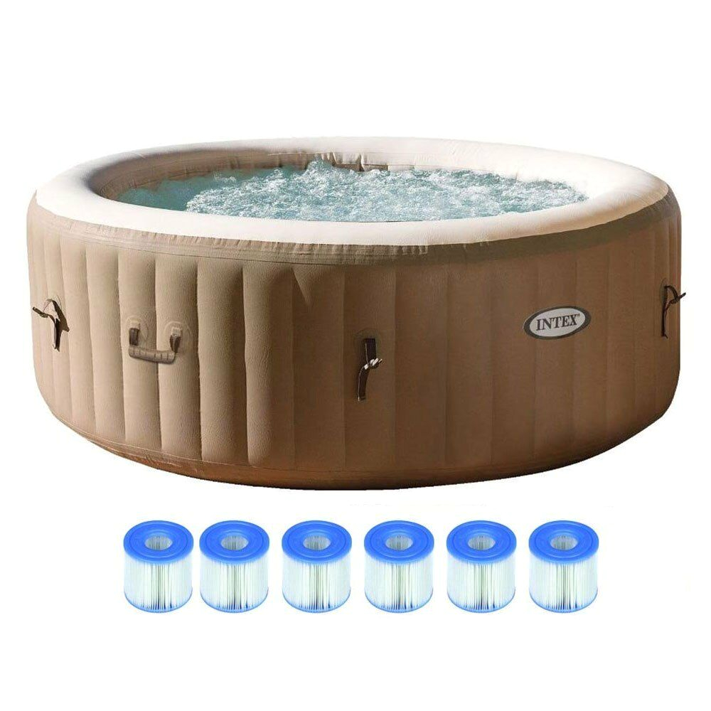 Portable Bathtub Jacuzzi Intex Pure Spa 4 Person Inflatable Portable Hot Tub with