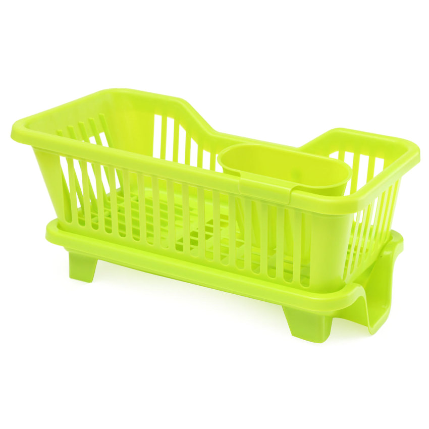 suction cup kitchen bedroom sink corner storage shelf rack holdertools green