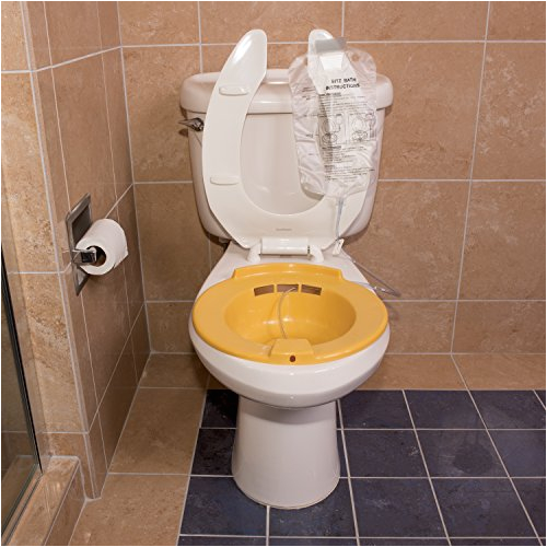 dmi portable bidet sitz bath smooth contoured plastic yellow