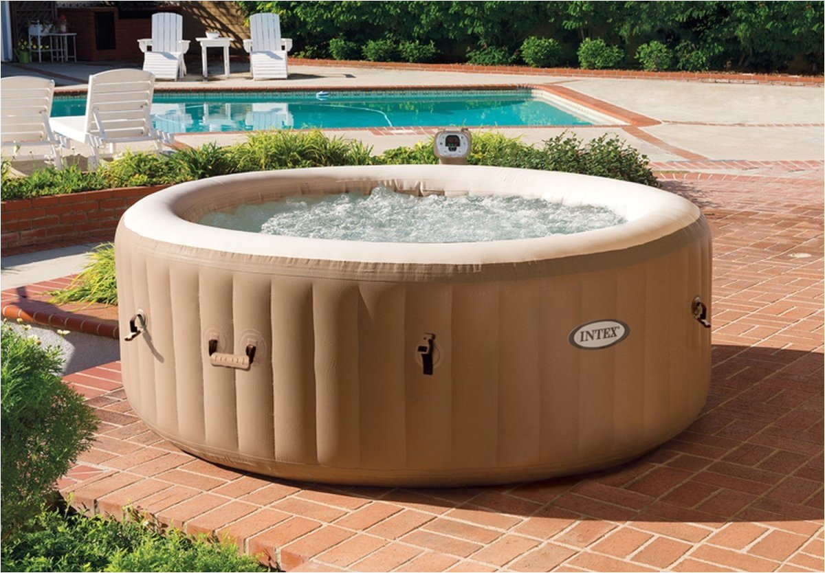 intex purespa bubble therapy portable spa inflatable hot tub