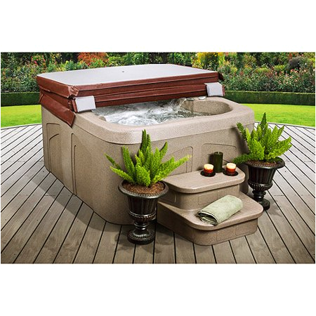 Portable Bathtub Walmart Lifesmart Getaway 4 Person Spa with Matching Spa Step