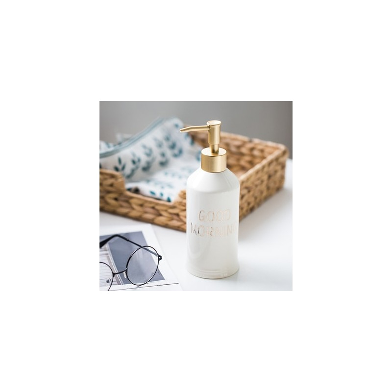 soap bottle shampoo conditioner ceramic dispenser bath portable shower hand press travel