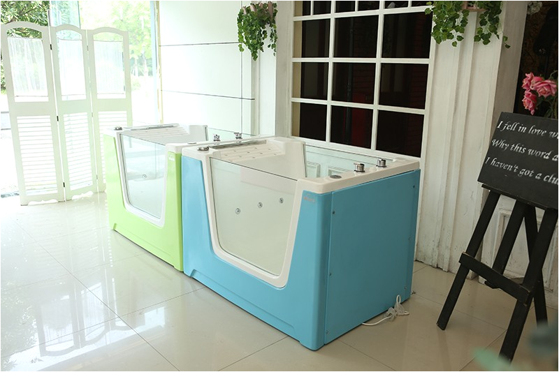 Portable large acrylic pet dog bathtub