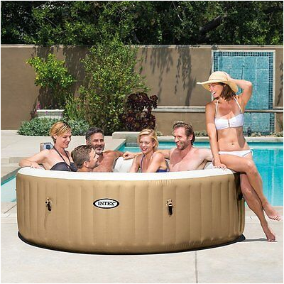 Intex Inflatable Pure Spa 6 Person Portable Heated Bubble