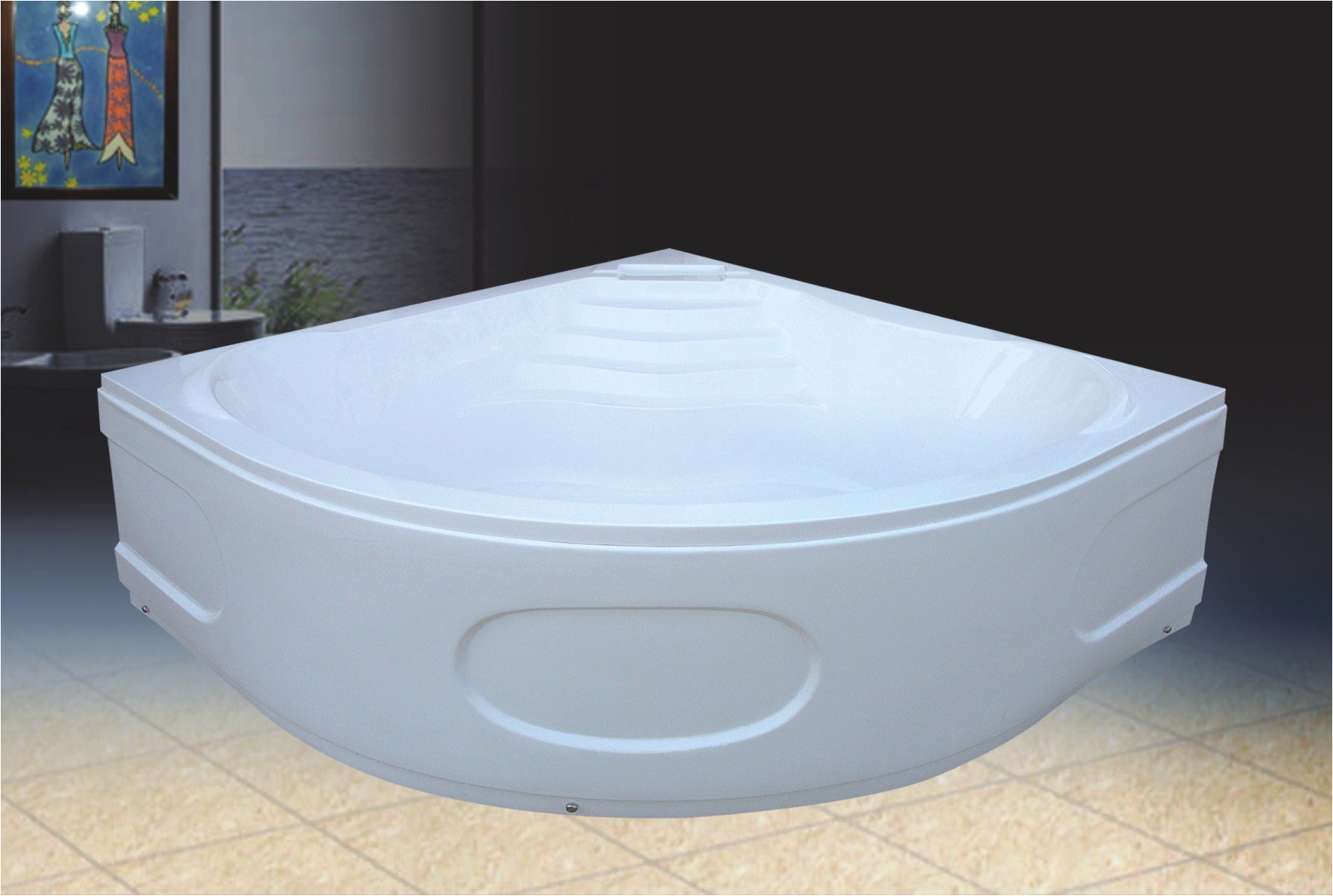 top quality corner large portable bathtub