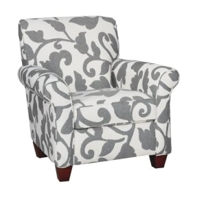 Red Black and White Accent Chair White Upholstered Arm Chairs Foter