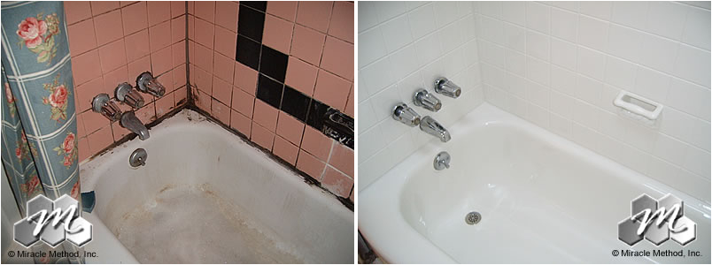 how much does it cost to refinish my tub and tile pared to a plete bathtub liner process
