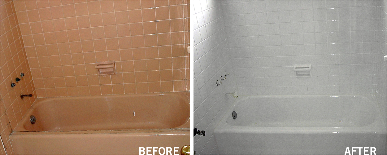 Reglazing Bathtub before and after Bathtub Refinishing Bathtub Resurfacing with Our Unique