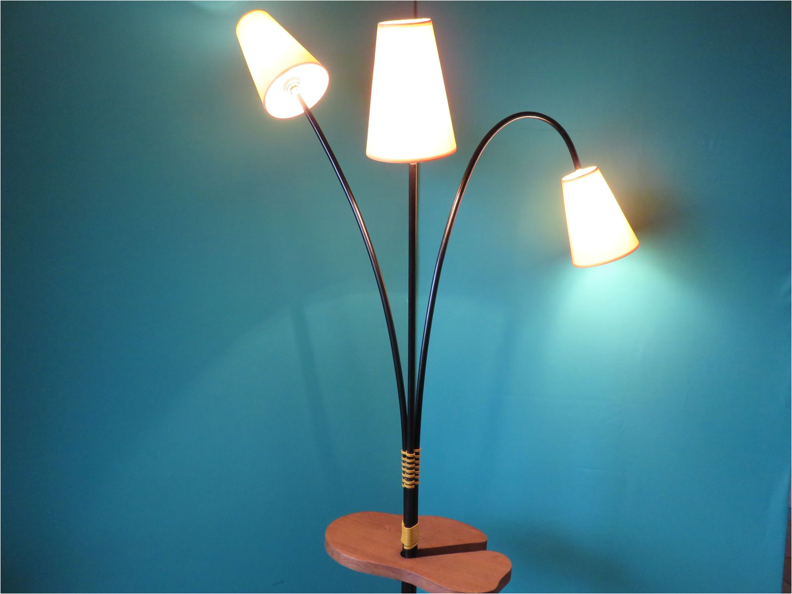 Retro Yellow Floor Lamp Vintage Yellow Floor Lamp 1950s for Sale at Pamono