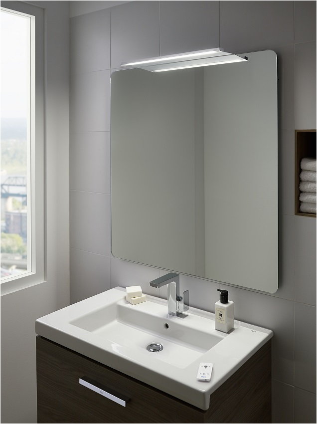february lighting focus roca offers lighting solutions for hotel bathrooms