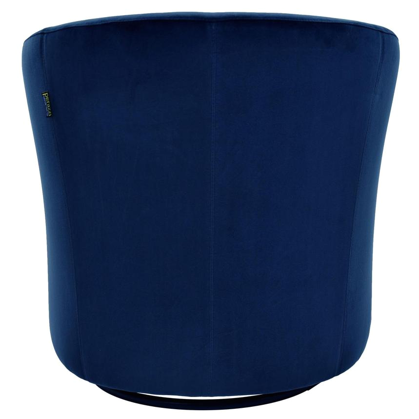 delia blue swivel accent chair