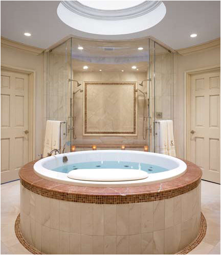 round jacuzzi tub