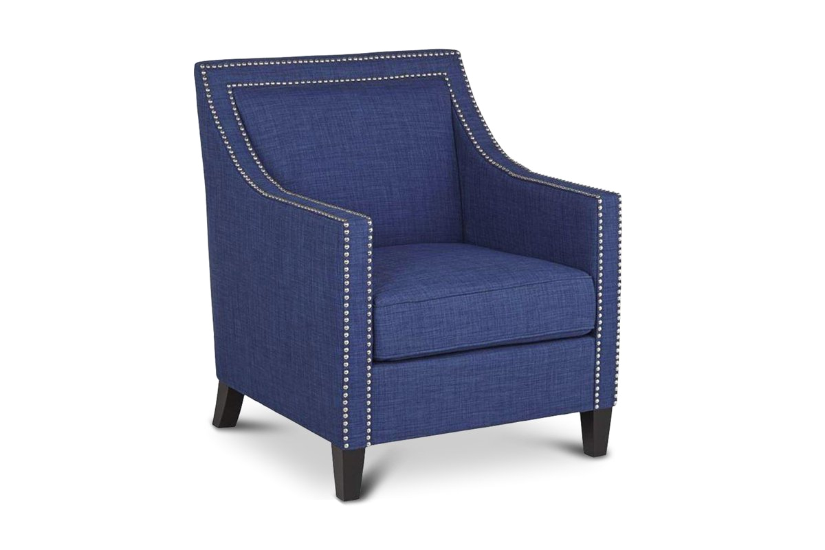 elsinore accent chair royal blue