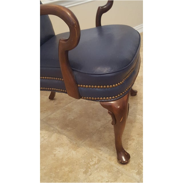 Royal Blue Accent Chair High Back Royal Blue Leather Accent Chair