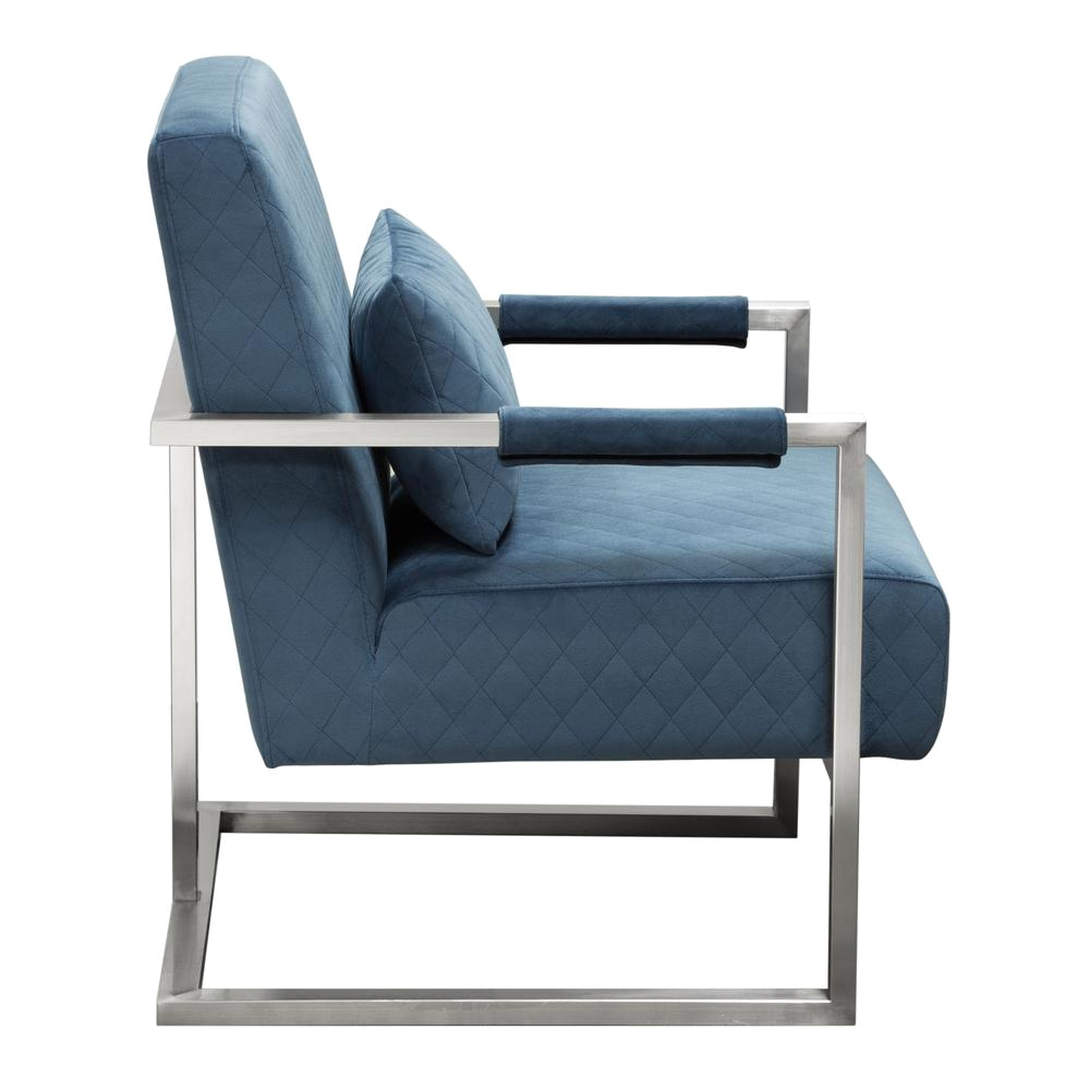 Royal Blue Velvet Accent Chair Bison Fice Studio Accent Chair In Royal Blue Velvet with