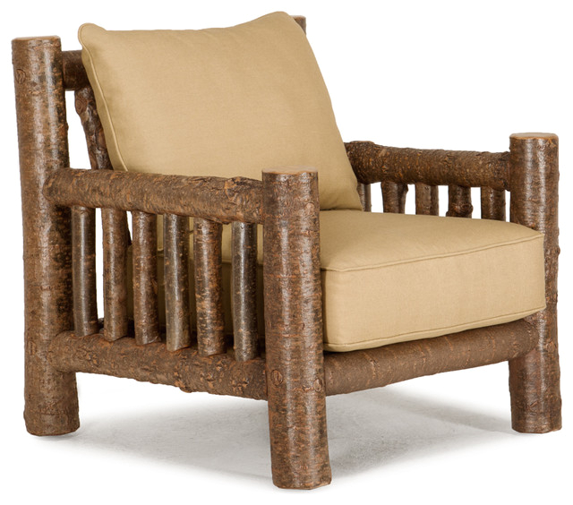 Rustic Lounge Chair 1276 Natural Finish Shore Fabric rustic armchairs and accent chairs