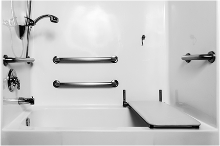 how to install bathroom safety bars