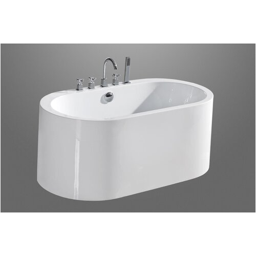 aquatica purescape 55 x 30 semi freestanding acrylic bathtub purescape 169 xai1145