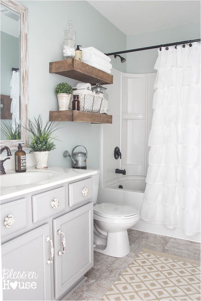 modern farmhouse bathroom makeover reveal