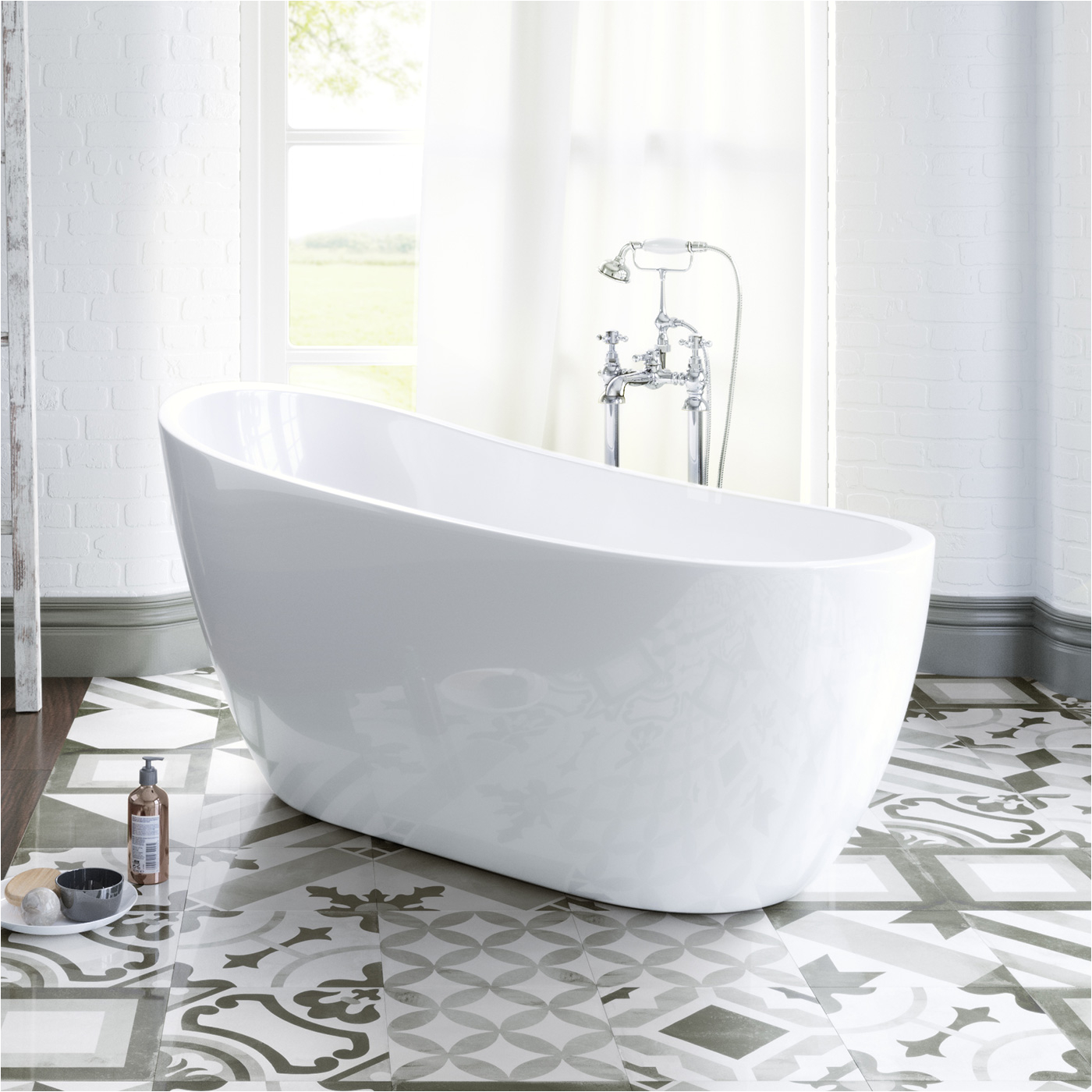 Small Bathtubs for Sale Uk 1520mm Luxury Freestanding Bath Modern Bathroom Gloss