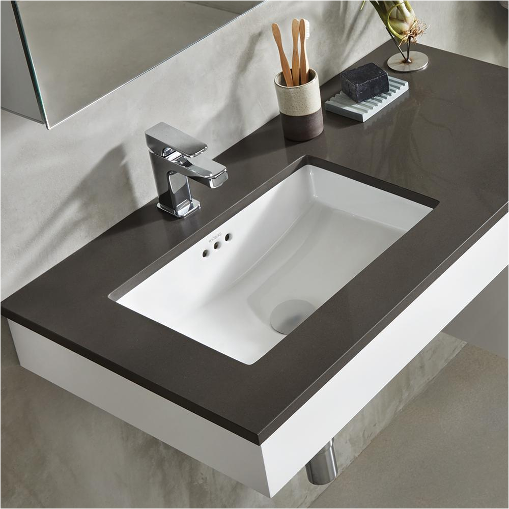 19 essence rectangular ceramic undermount bathroom sink