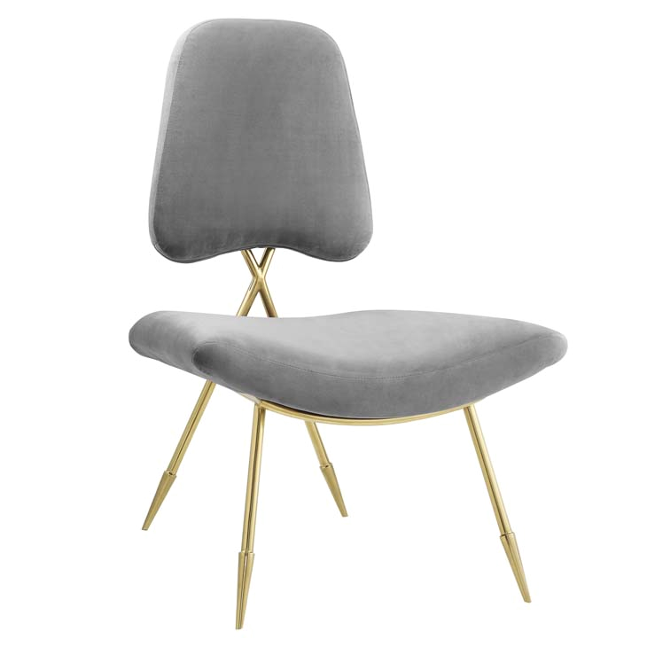 stratus gold velvet accent chair