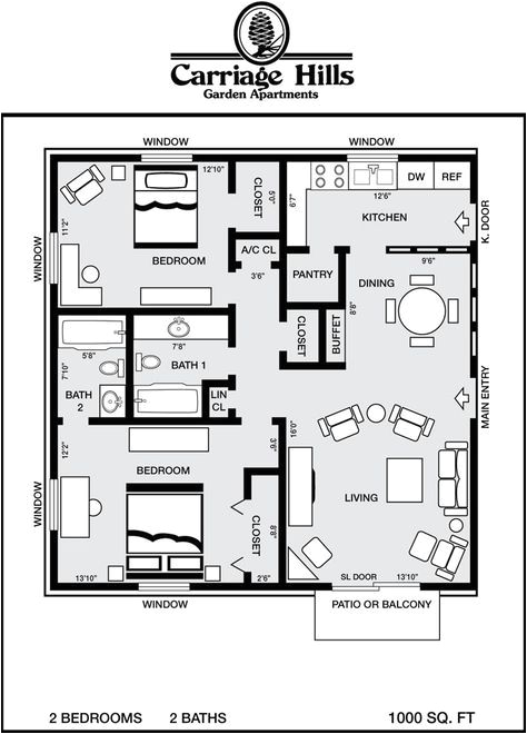 Square Foot Of Bathtub 800 Sq Ft 2 Bedroom Cottage Plans