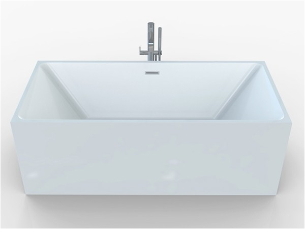 square freestanding bath