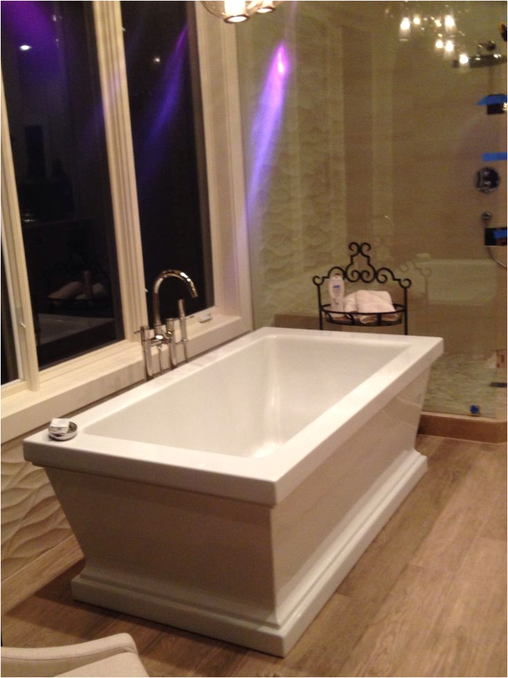 Stand Alone Corner Bathtub so Loving the New Stand Alone Tub