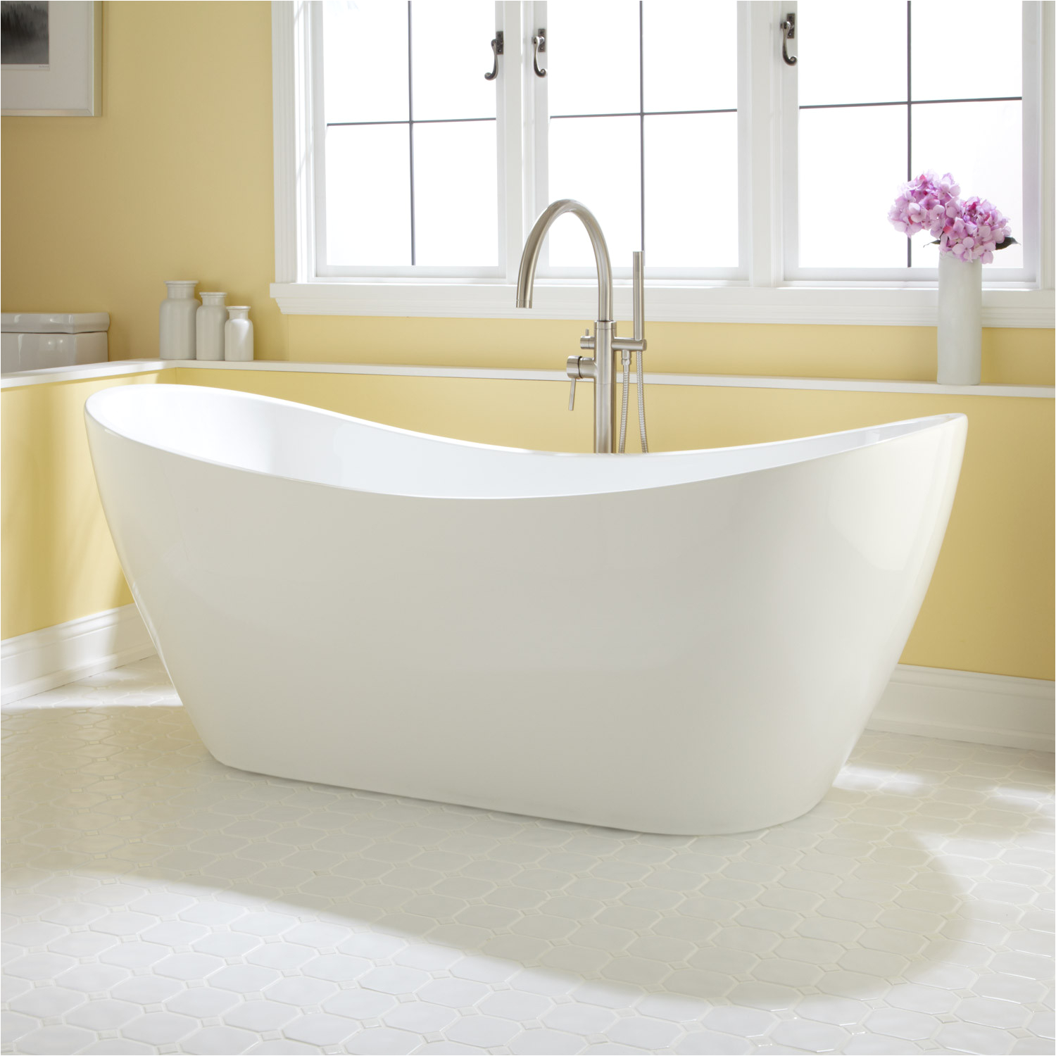 72 sheba double slipper freestanding acrylic tub