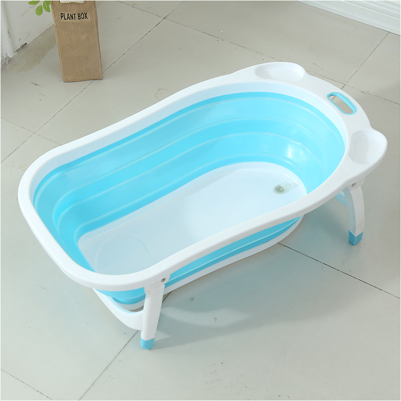 plastic standing baby folding bath tub