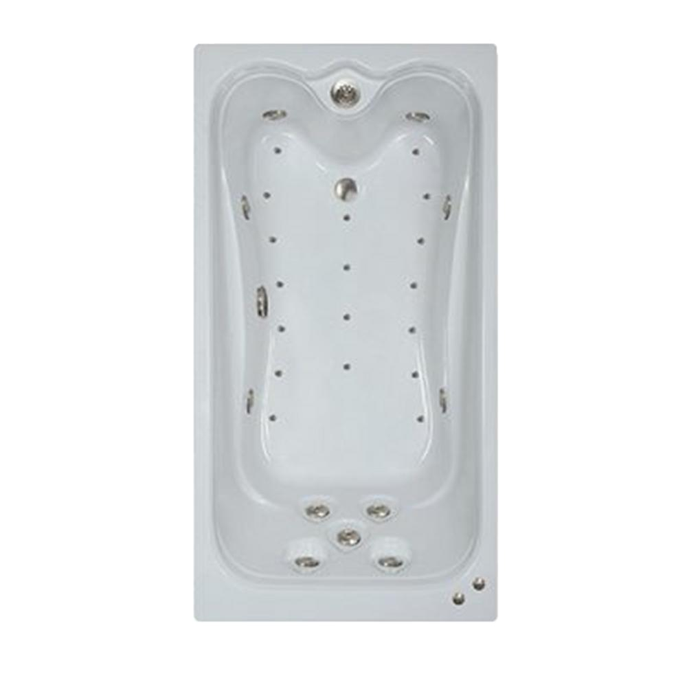 Sterling Acrylic Bathtubs fortflo 60 In Acrylic Rectangular Drop In Air and