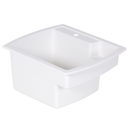 sterling 995 0 latitude 25 inch by 22 inch top mount single bowl vikrell utility sink white