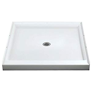 Sterling Vikrell Material Sterling Vikrell Ensemble 36 Inch Shower Base White High