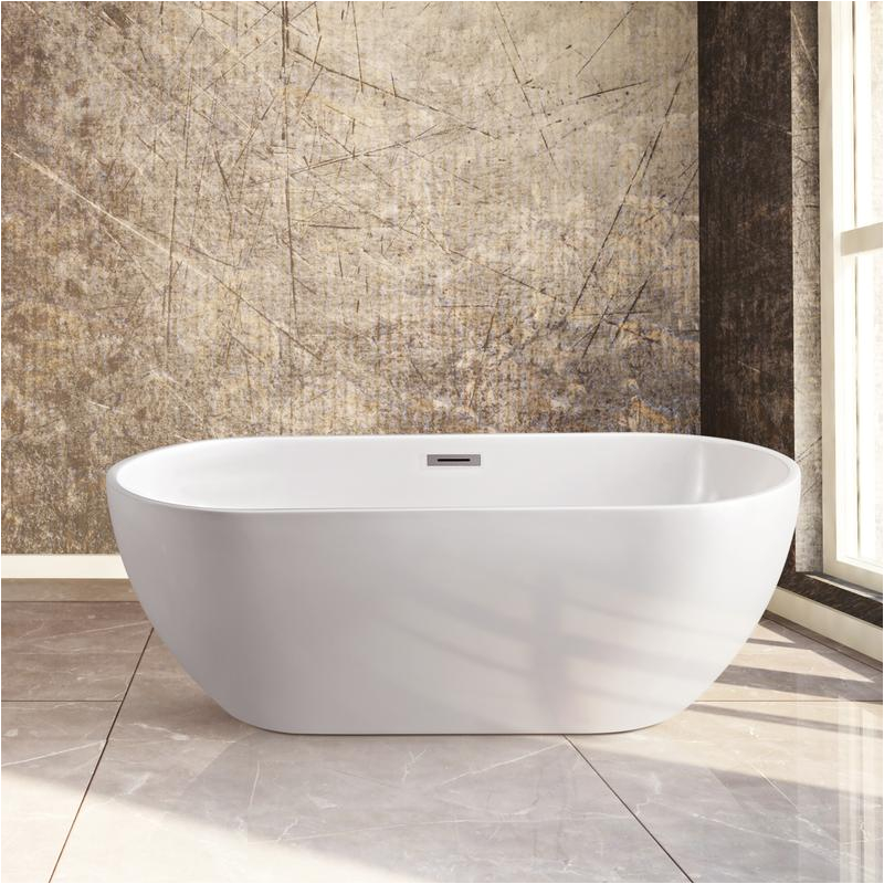 59 streamline n 140 60fswh fm soaking freestanding tub with internal drain