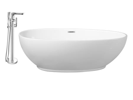 Streamline Freestanding Bathtub Streamline Nh380 120 Faucet and Tub Set with 63