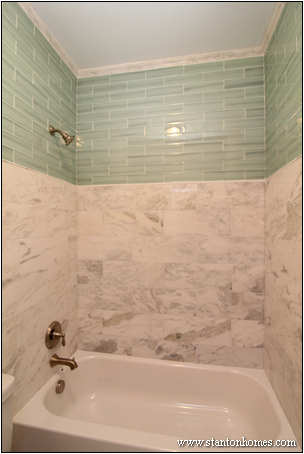 Tile Bathtub Surrounds White Black and Gray Tile Designs