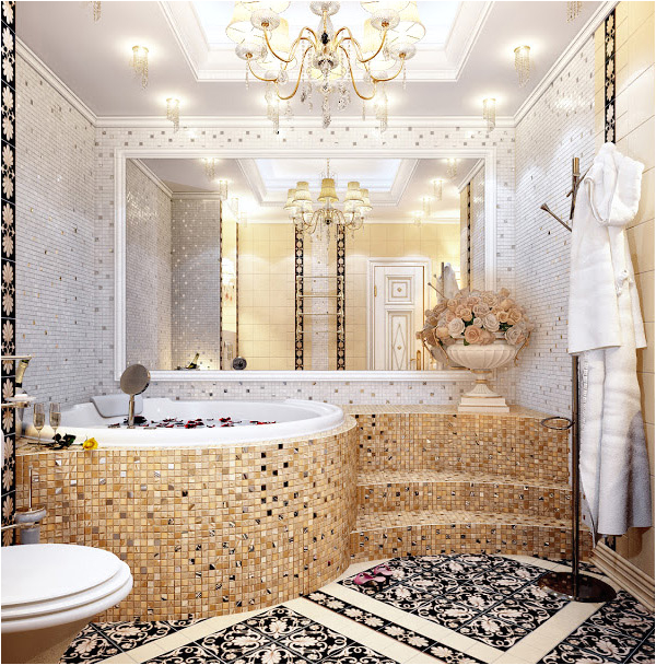 mosaic tiled bathrooms